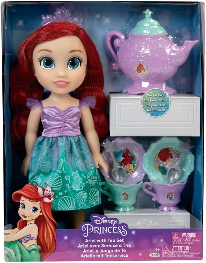 Boneca Princesas Disney Ariel Hora Do Chá - Multikids BR1924