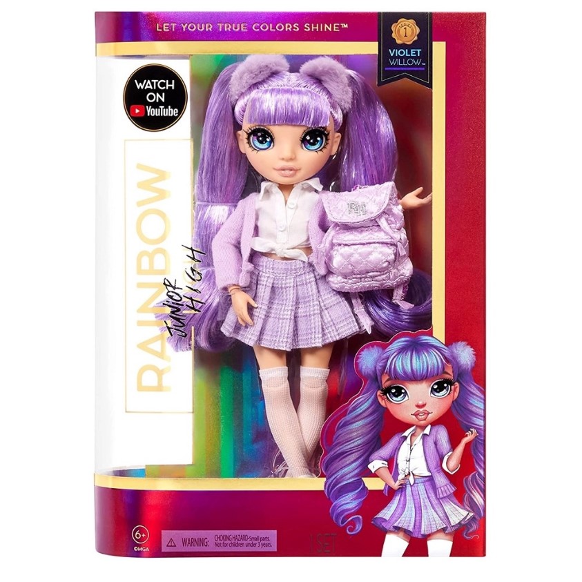 Boneca Rainbow High Junior Violet Willow - MGA 580027