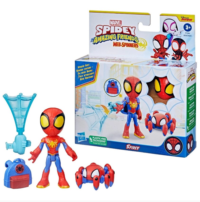 Boneco Marvel Saf Spidey Web Spinners - Hasbro F7256