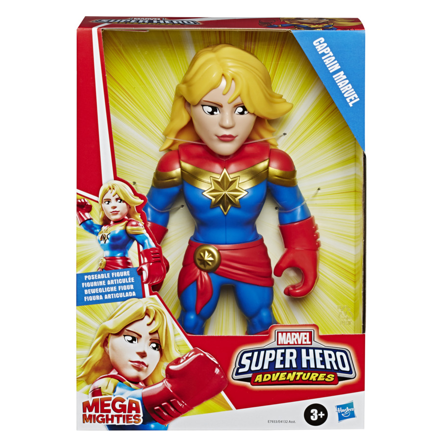 Boneco Marvel Super Hero Adventures Capitã Marvel E7933/E4132 - Hasbro