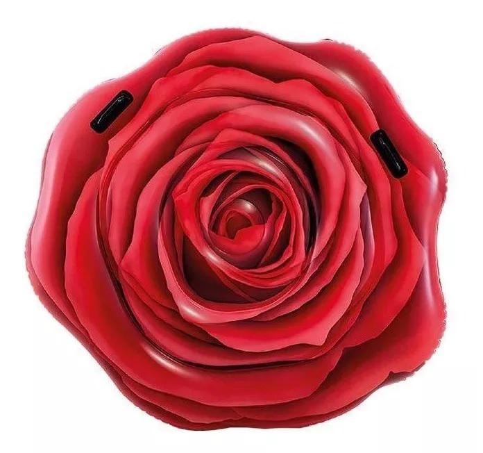 Colchão Inflável Para Piscinas Rosa Vermelha - Intex 58783