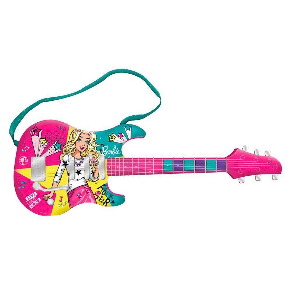 Guitarra Fabulosa Barbie com Função Mp3 Player - Fun F0004-5