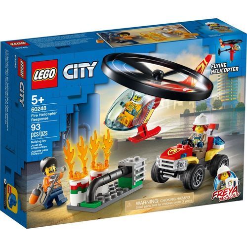 Lego City Combate ao Fogo com Helicoptero com 93 Peças - 60248