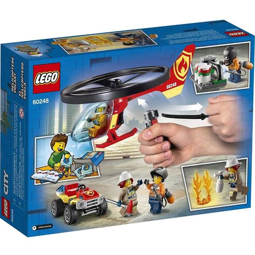Lego City Combate ao Fogo com Helicoptero com 93 Peças - 60248