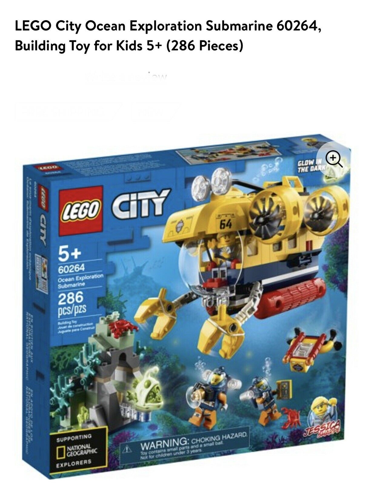 Lego City Submarino de Exploração do Oceano - Lego 60264