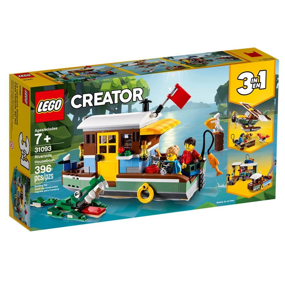 Lego Creator 3 em 1 Casa Flutuante Riverside - Lego 31093