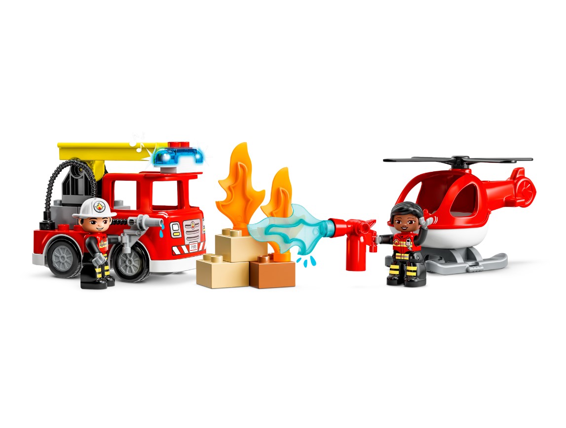 Lego Duplo Quartel dos Bombeiros e Helicóptero - 10970