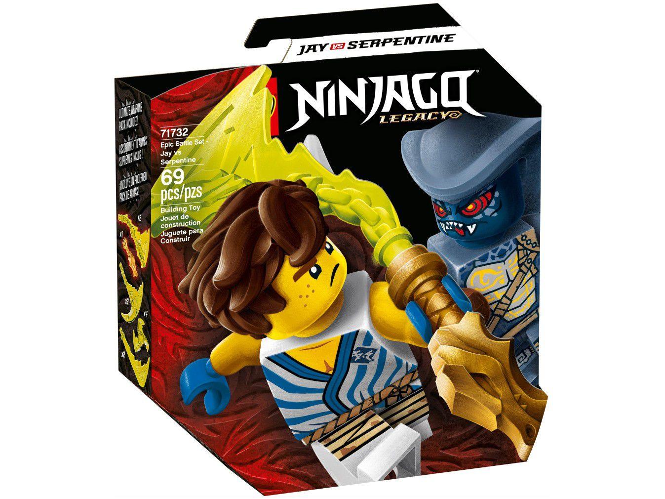Lego Ninjago - Conjunto de Combate Épico Jay vs Serpentine - Lego 71732