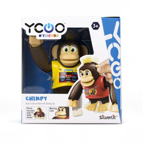 Macaco Interativo Chimpy Ycoo Amarelo 3300 - Candide