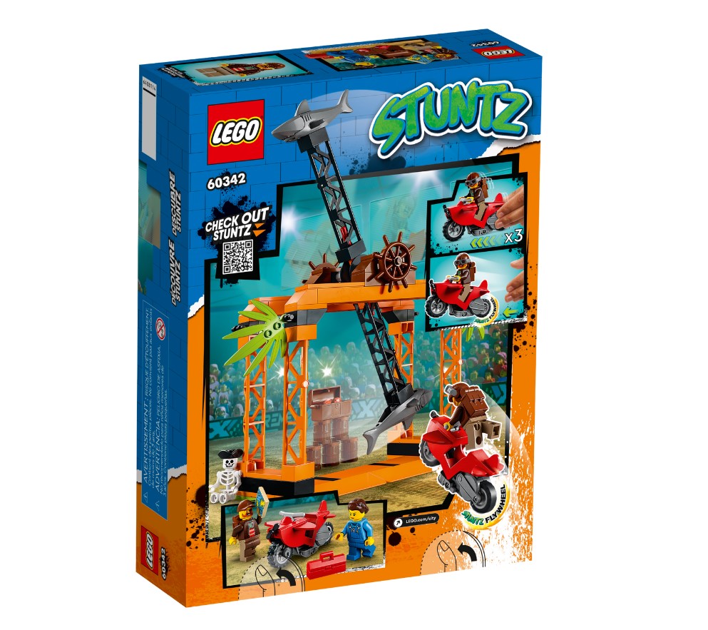 O Desafio de Acrobacias com Ataque de Tubarão - Lego 60342