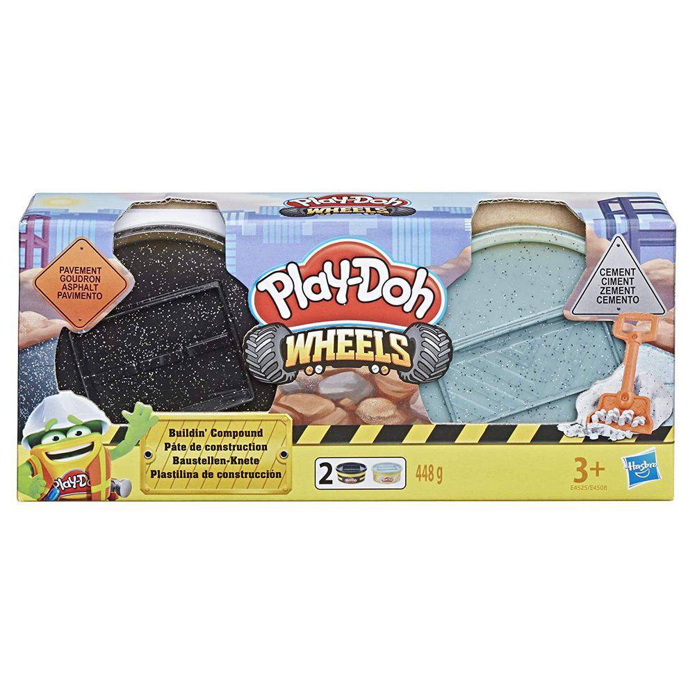 Play Doh Wheels Massa de Construção Asfalto e Cimento E4525/E4508 - Hasbro