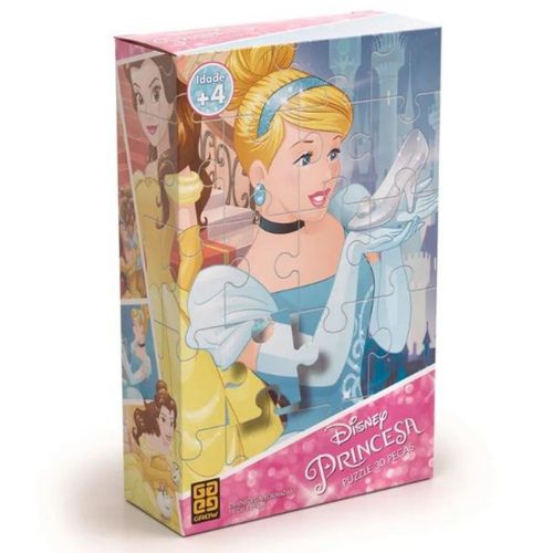 Quebra-cabeças Disney Princesa Puzzle 30 Peças - Grow 2372