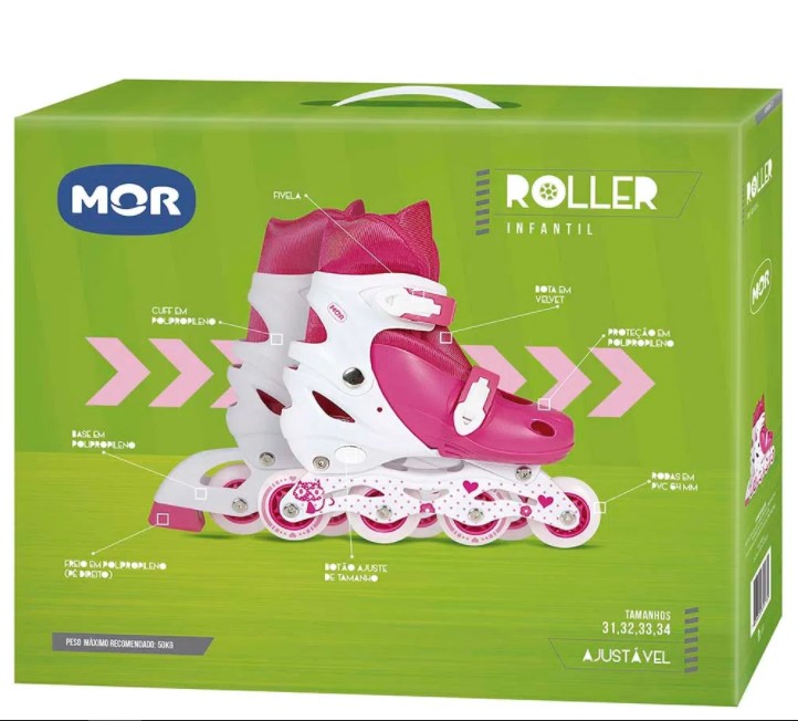 Roller Infantil Rosa - Mor 40600121