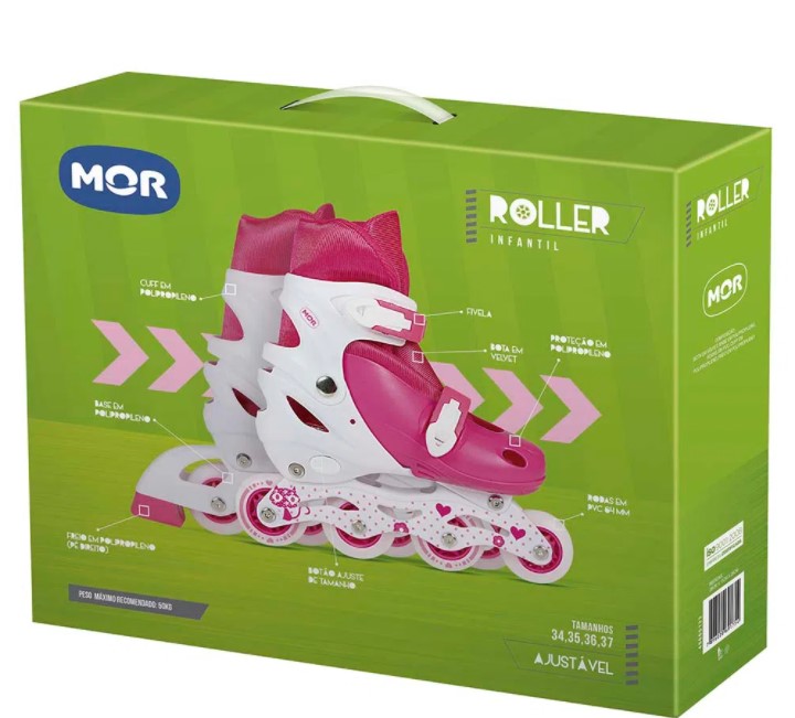 Roller Infantil Rosa - Mor 40600123