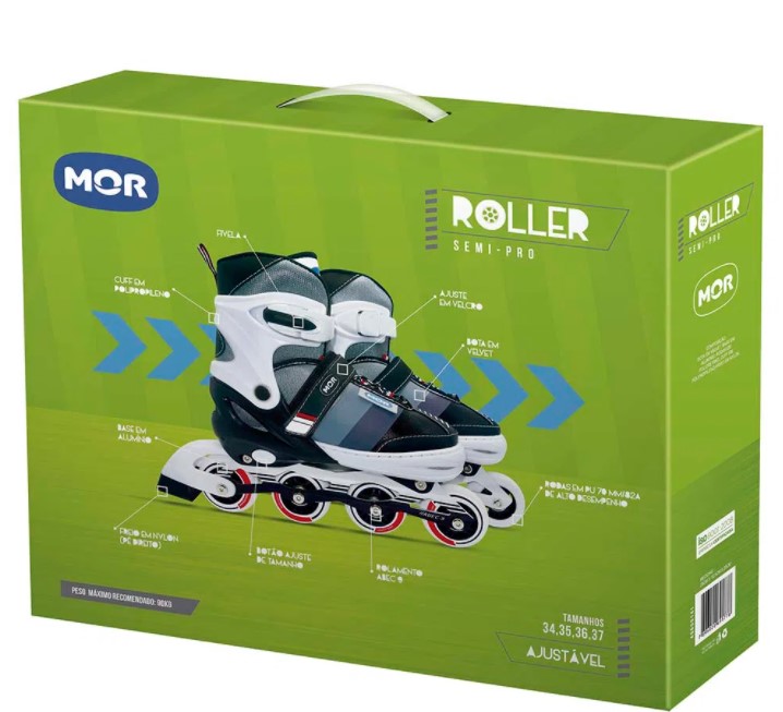Roller Semi-Pro Cinza - Mor 40600141