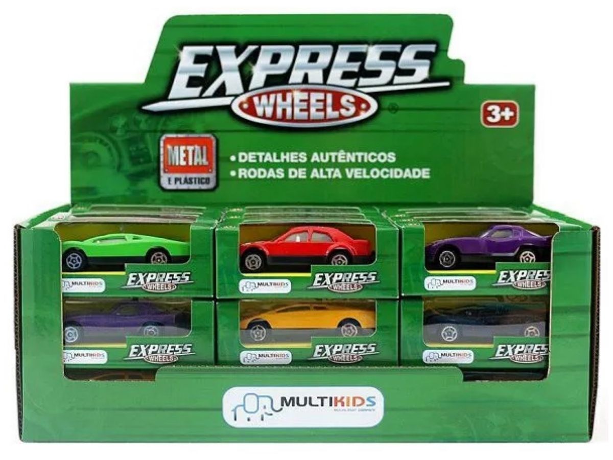 Carrinho Express wheels diversos 3+ anos - Multikids  - Kaiuru Kids