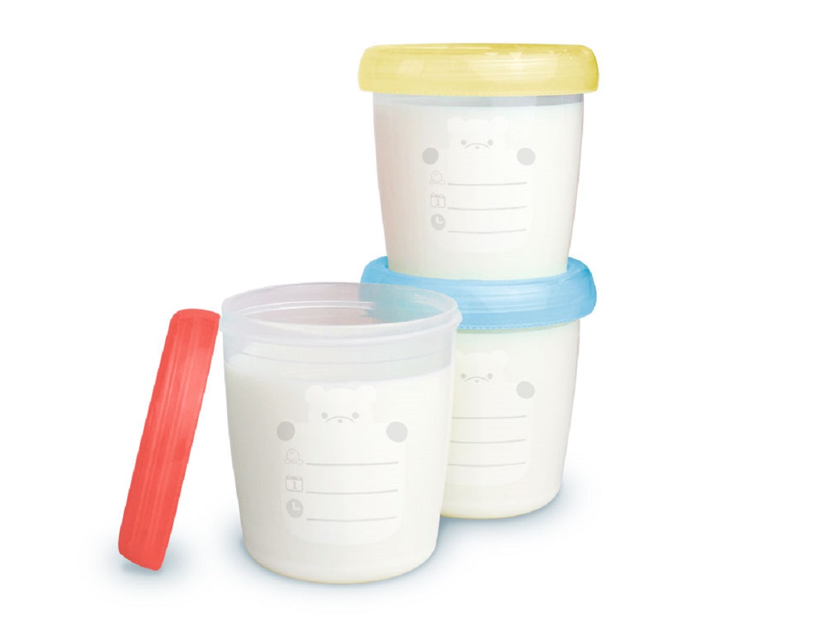 Kit 6 potes para armazenamento de leite materno e papinhas - Clingo - Kaiuru Kids