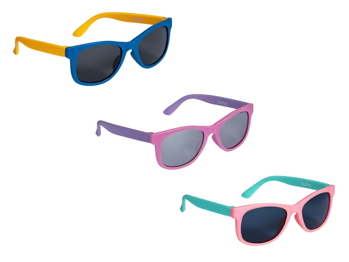 Óculos de sol color com armação flexível 3-36M - Buba - Kaiuru Kids