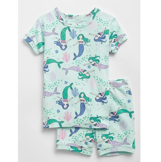 Pijama com short sereias - GAP  - Kaiuru Kids