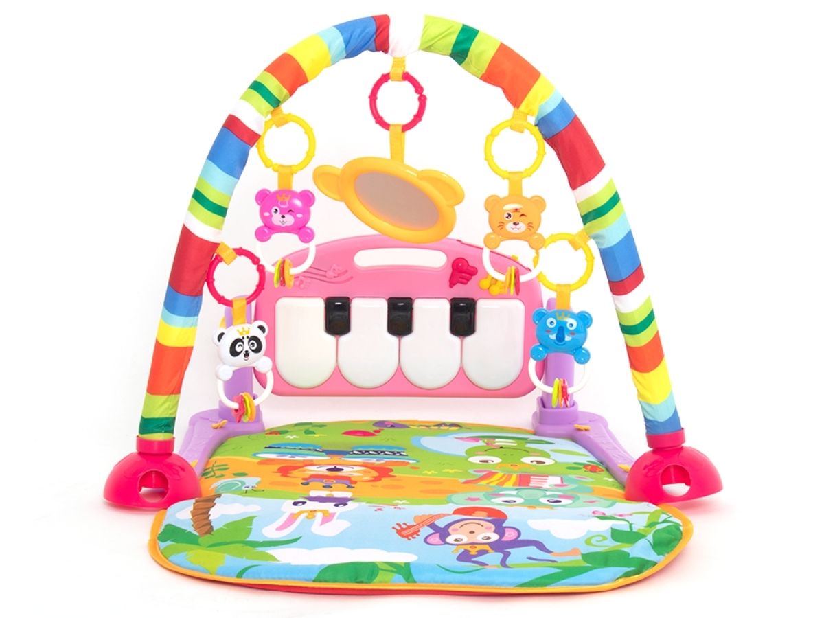 Tapete de atividades piano rosa 2M+ Dican - Kaiuru Kids