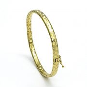 Bracelete Algema Diamantado Banho De Ouro 18k 1753