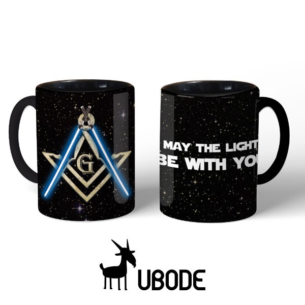 Caneca MAY THE LIGHT BE WITH YOU