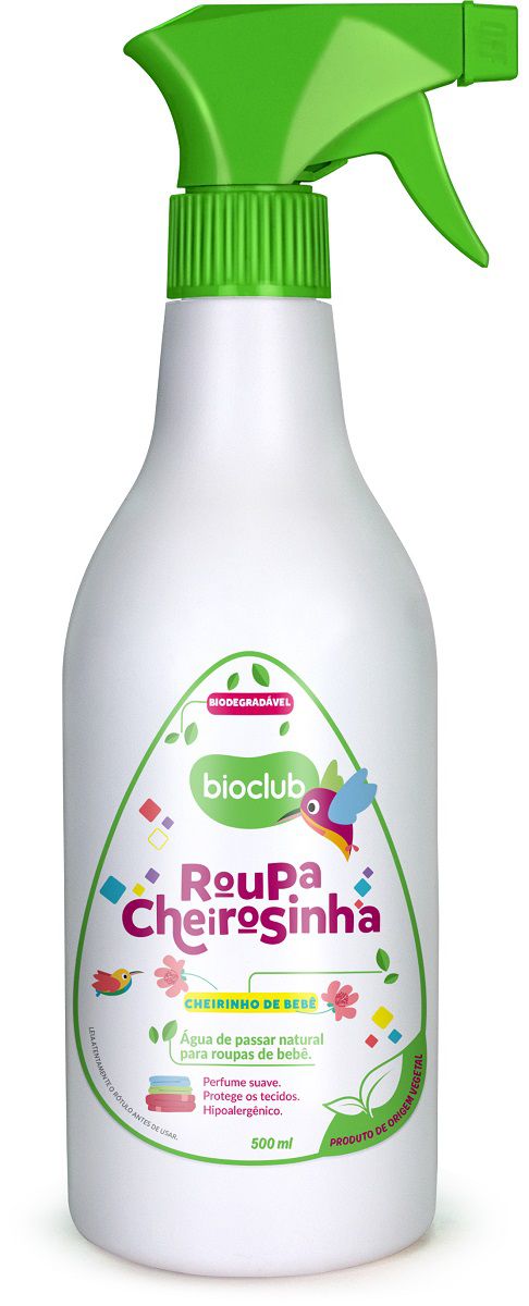 Água de Passar Roupa Perfumada 500ml - BioClub Baby