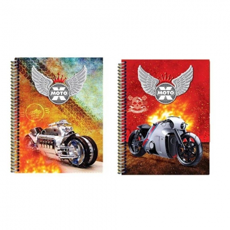 Caderno Espiral X Moto 96 Folhas - Máxima