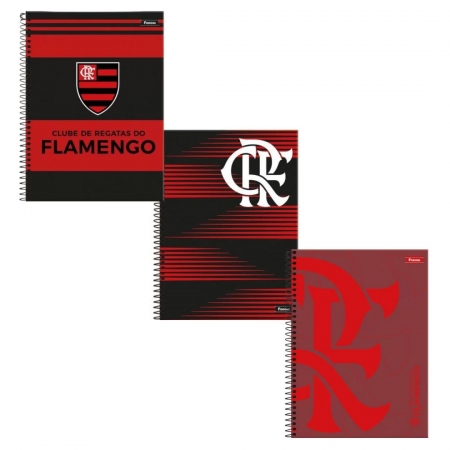 Caderno Flamengo 96Fls Espiral - Foroni