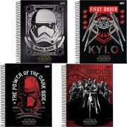 Caderno Star Wars 240 Fls 12 Matérias Sortido Star Wars Jandaia