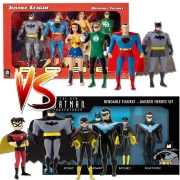 Kit 8 Bonecos Batman vs Liga da Justiça Articulados NJ Croce