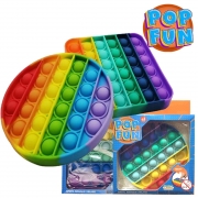 Kit Pop It Colorido Círculo + Qudradro Yes Toys