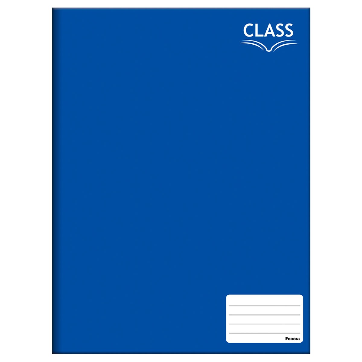 Caderno Brochurão Grande Class Básico Azul 96 Folhas Foroni