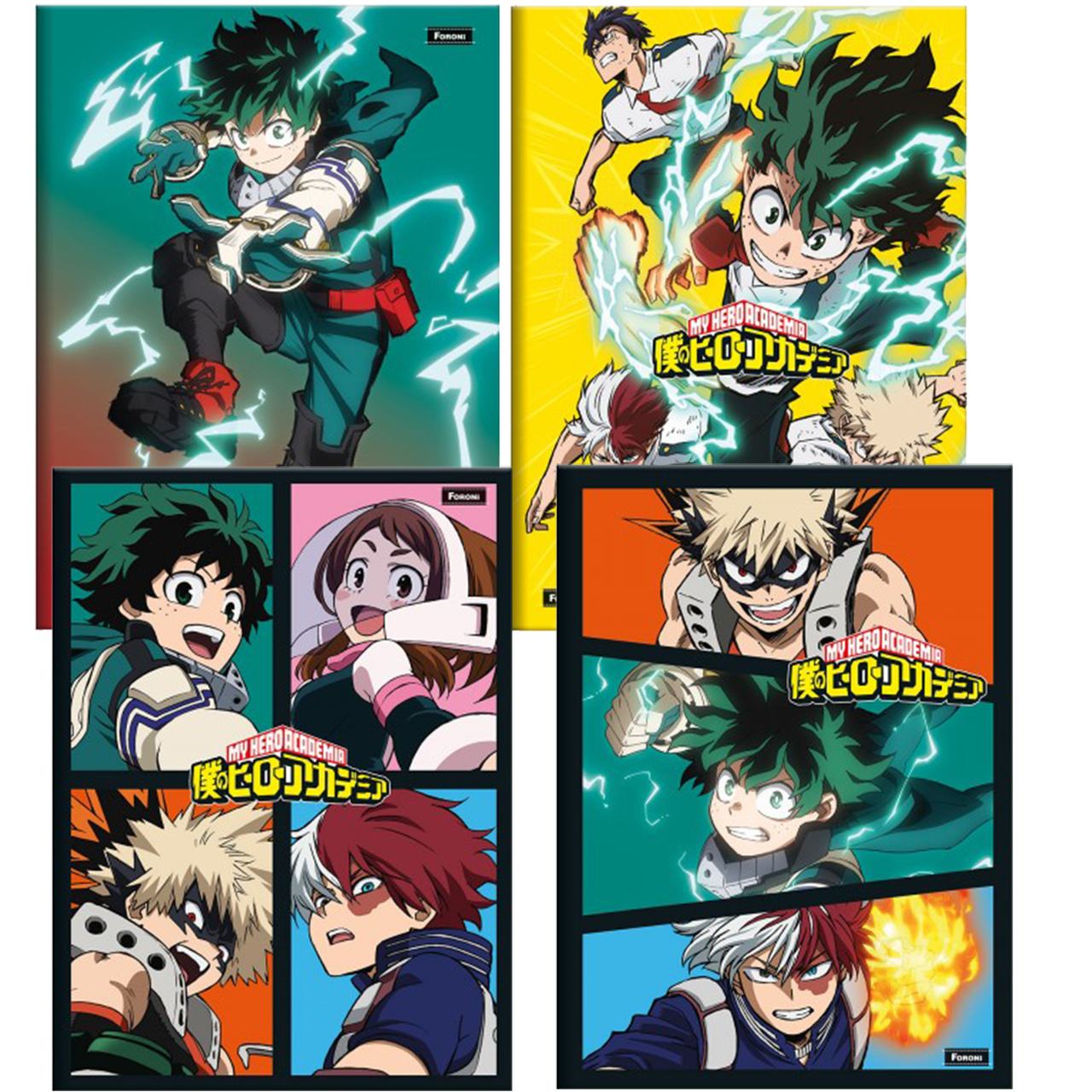 Caderno Brochurão My Hero Academia Anime 80 Fls - Foroni