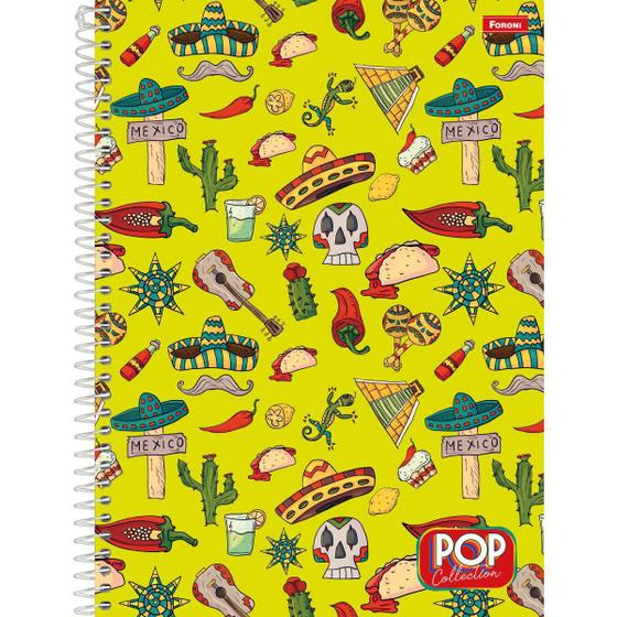 Caderno Esperial Pop Collection Mexico 96Fls - Foroni