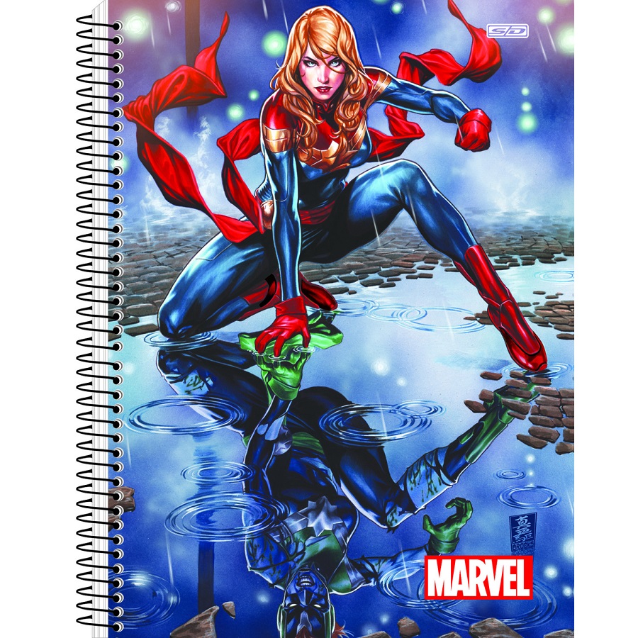 Caderno Marvel Now Espiral Universitário 80 Fls Marvel Vingadores