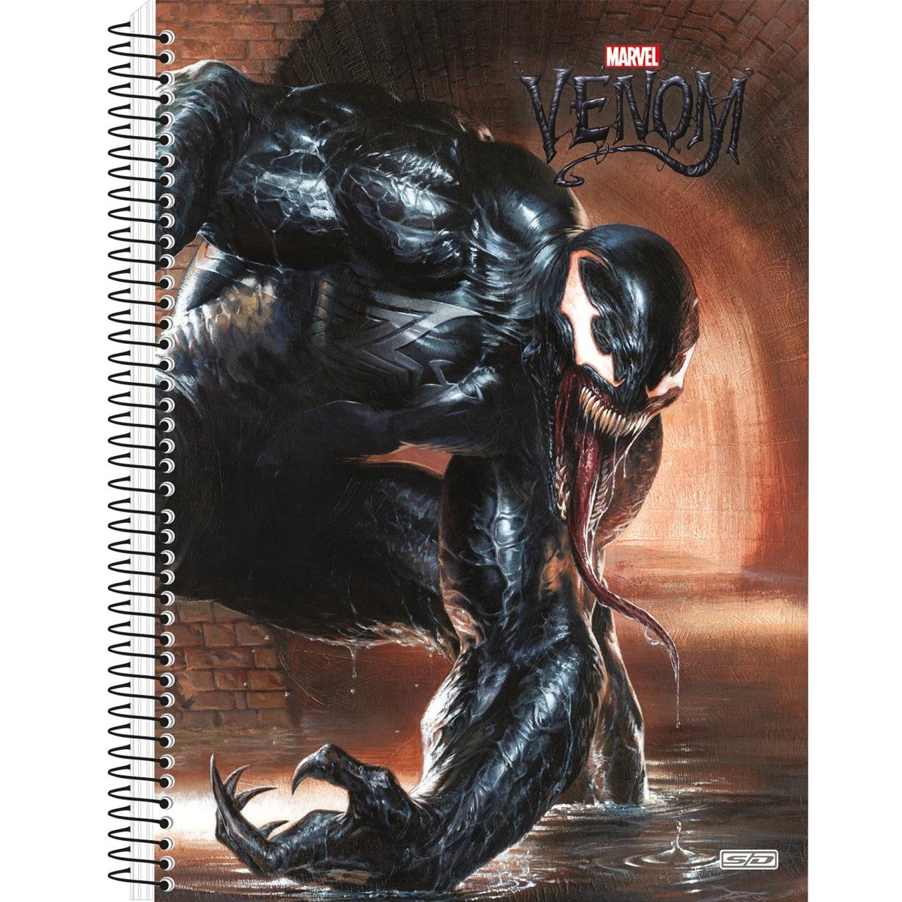 Caderno Venom Espiral 80 Folhas 1 Matéria - São Domingos