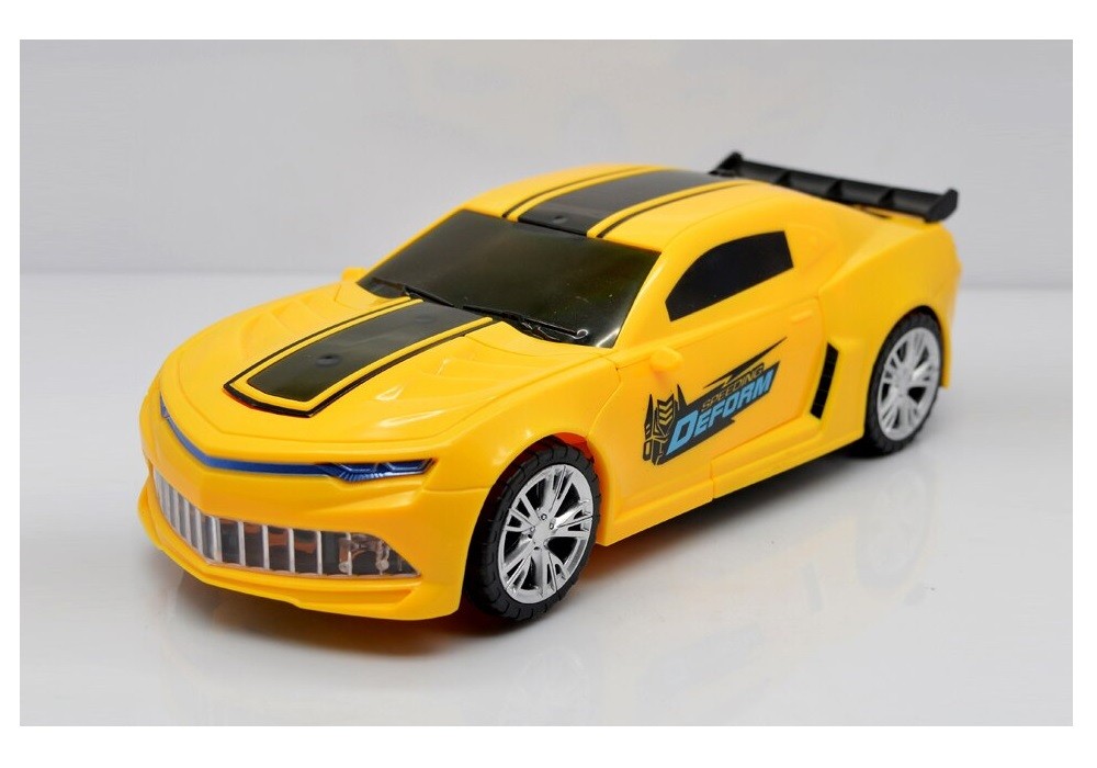 Carro Camaro Amarelo Bumblebee Transformers C/ Luz e Som