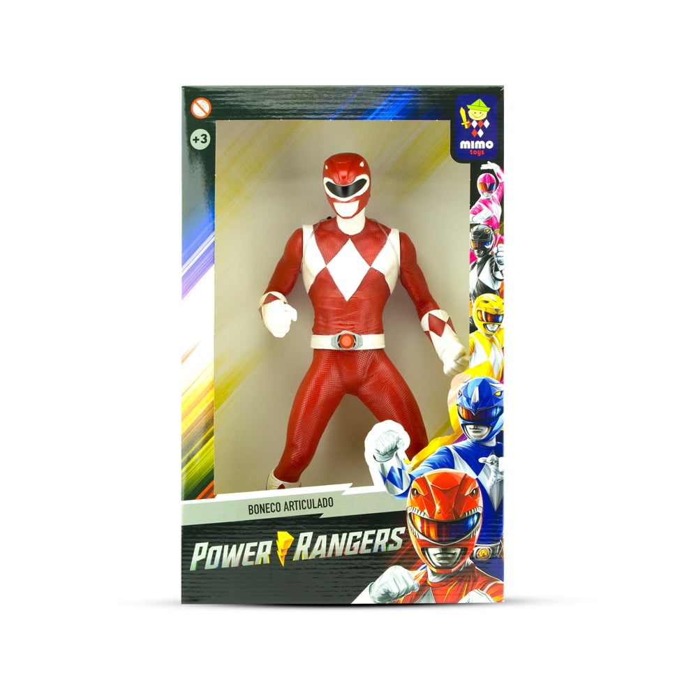 Kit 2 Bonecos Power Rangers Ranger 40cm - Mimo Toys