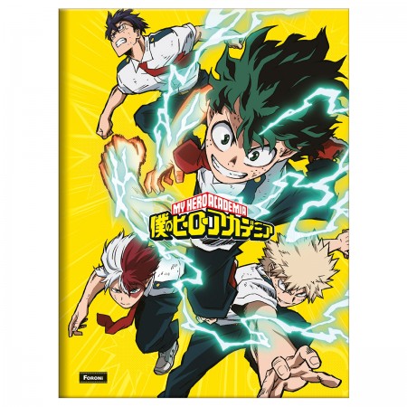 Kit 2 Caderno Brochurão My Hero Academia Anime 80 Fls Foroni