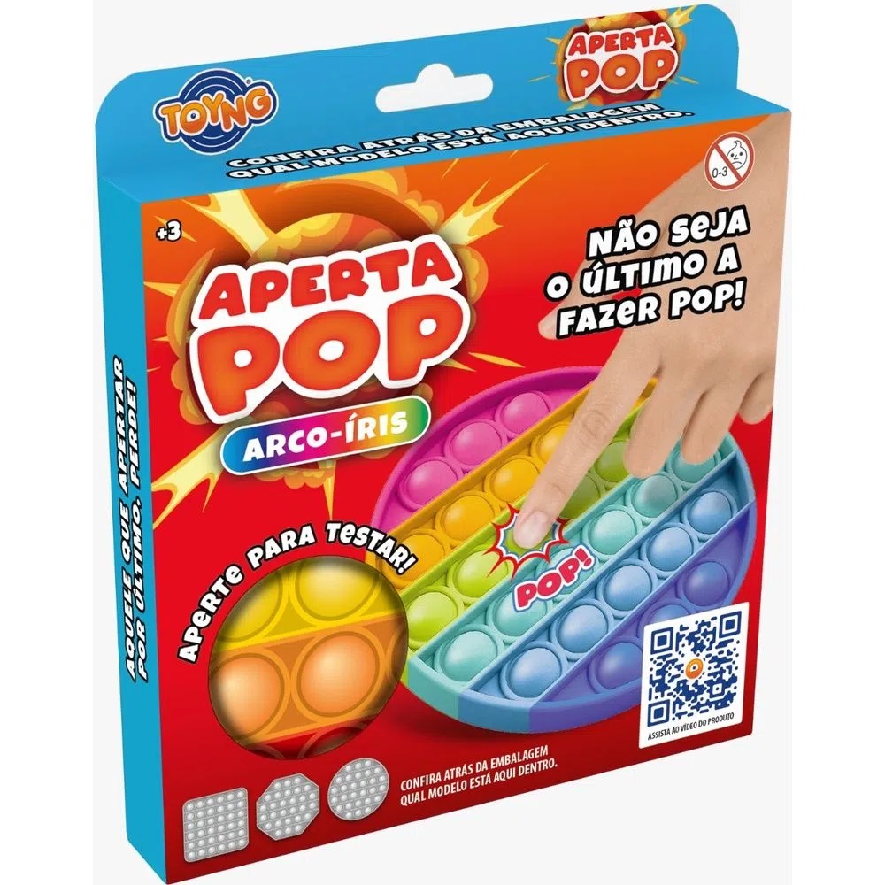 Kit 2 Pop It Fidget Anti Stress Glitter Colorido Sensorial Tik Tok