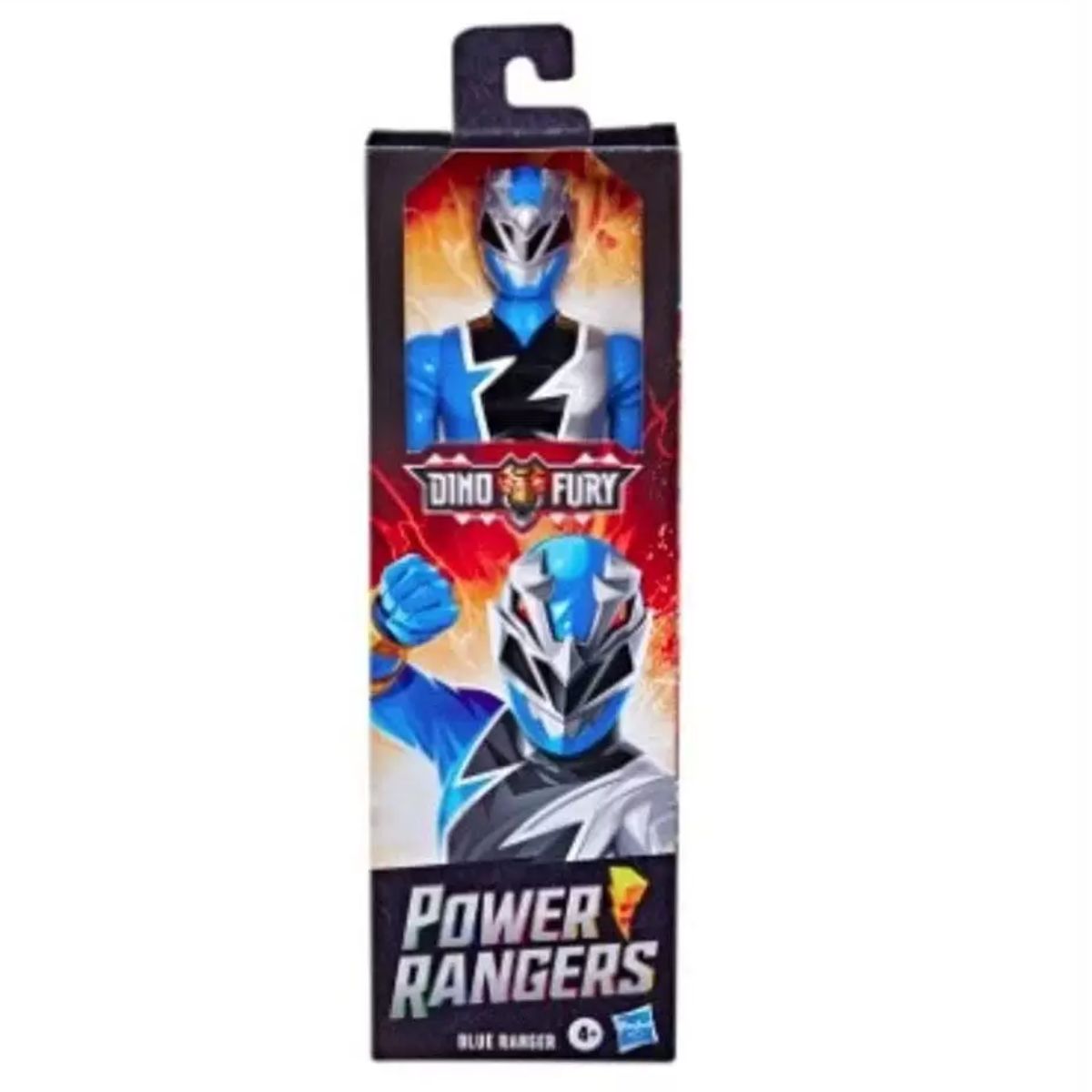 Kit 4 Bonecos Power Ranger Vermelho + Azul + Rosa + Cybervillain Ganhe 2 Máscaras - Hasbro
