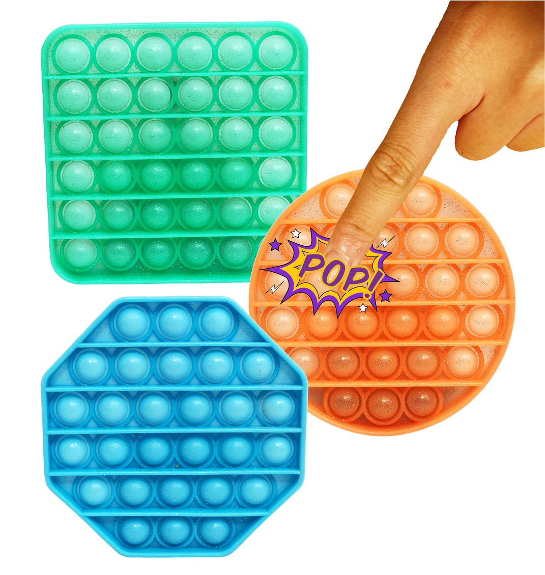 Kit 4 Pop It Fidget Toy Colorido Antistress Sortido No Brasil