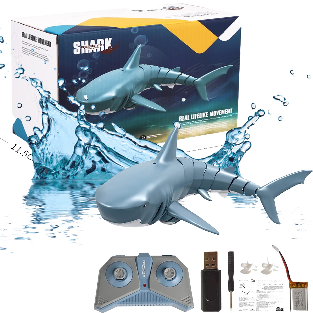 Tubarão de Controle Remoto 2.4 Ghz RC Shark