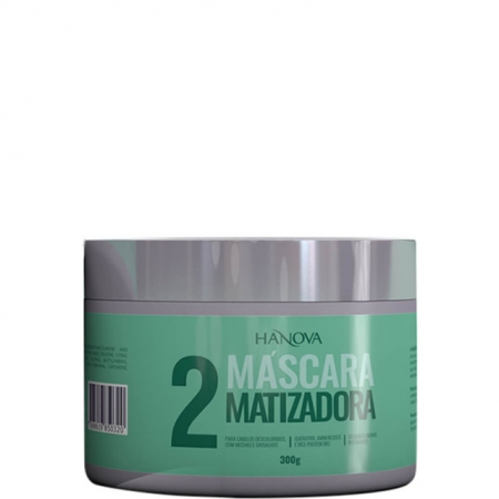 Hanova Matizador Green - Máscara Desamareladora Efeito Perolado 300g
