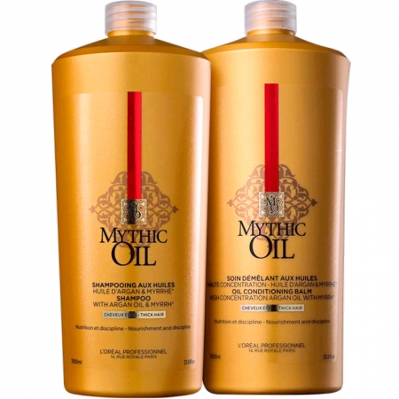L'Oréal Professionnel Mythic Oil - Kit para Cabelos Grossos e Secos Duo Salão (2 Produtos)