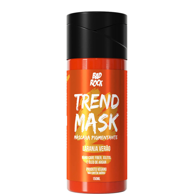 Bad Rock Trend Mask - Máscara Pigmentante Vegana Laranja Verão 150ml