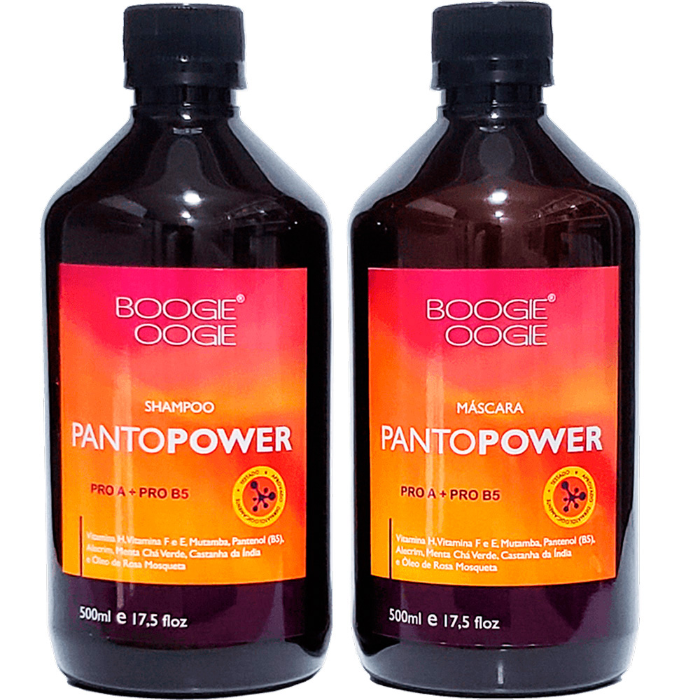 Boogie Oogie PantoPower - Kit Crescimento Capilar Multivitaminas Duo (2 Produtos)
