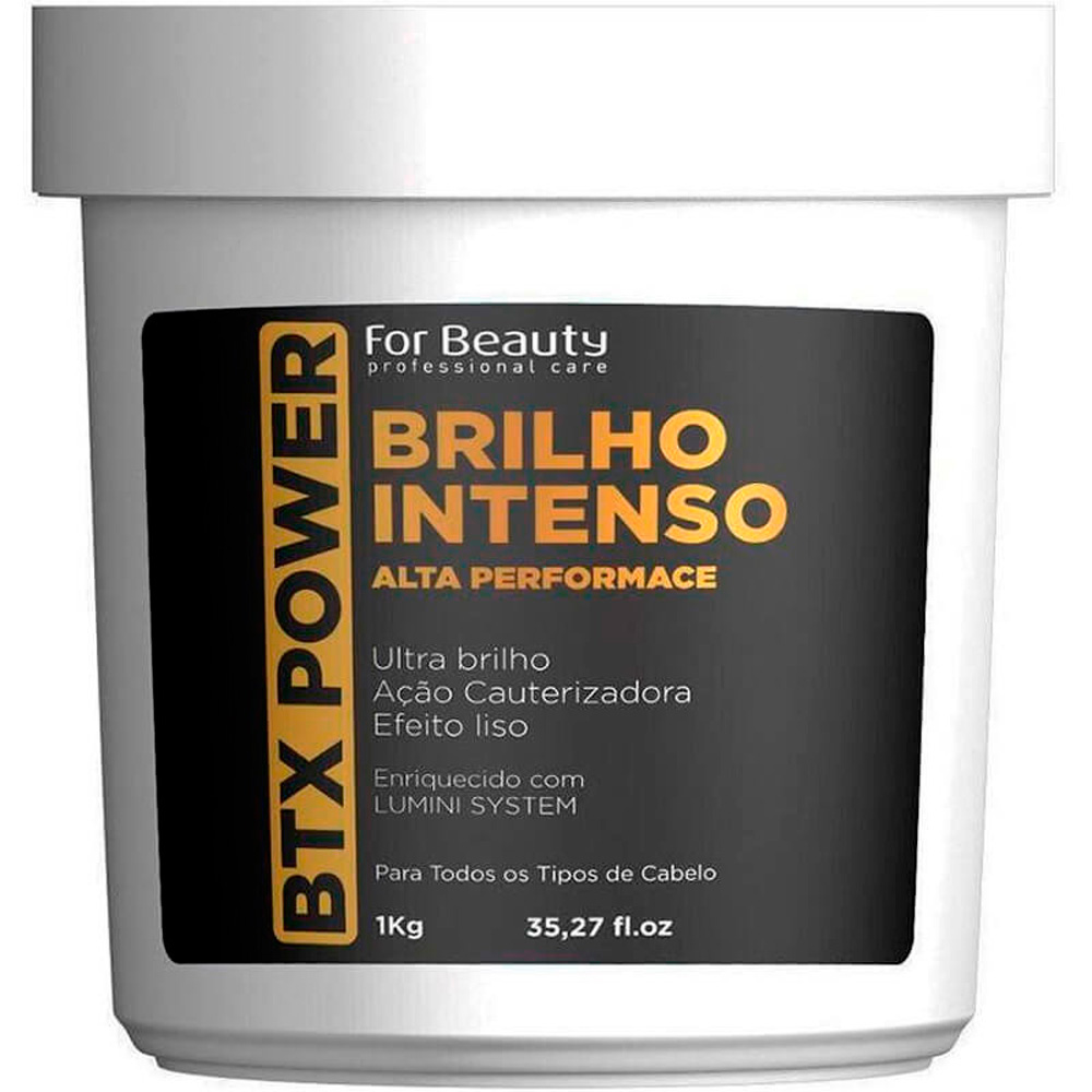 For Beauty BTX Power Brilho Intenso - Btox Efeito Liso Ação Cauterizadora 1kg