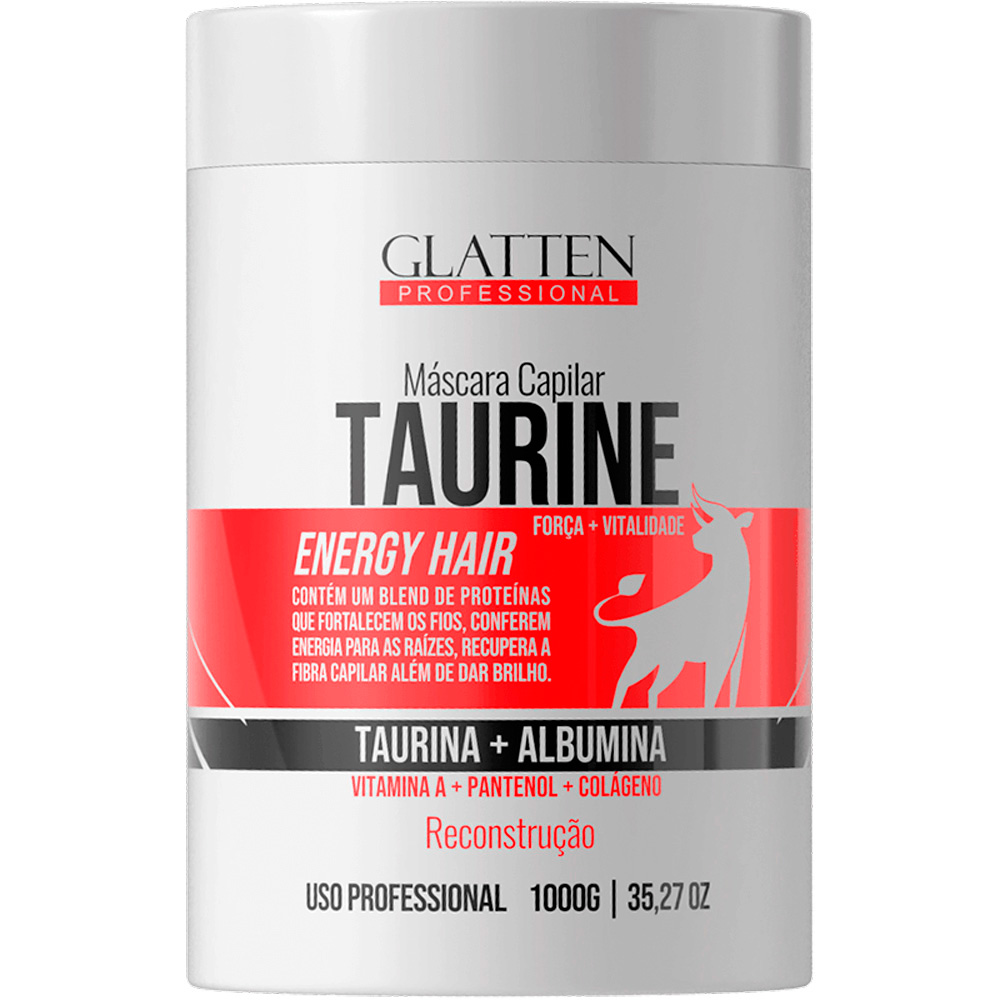 Glatten Taurine - Máscara Força e Vitalidade 1kg